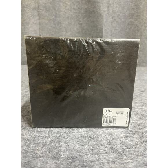 Michael Aram Enchanted‎ Garden Nut Bowl With Spoon Stainless Steel Brass Crystal - Picture 4 of 10